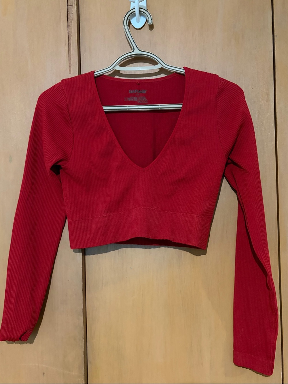 Red Garage Cropped Top